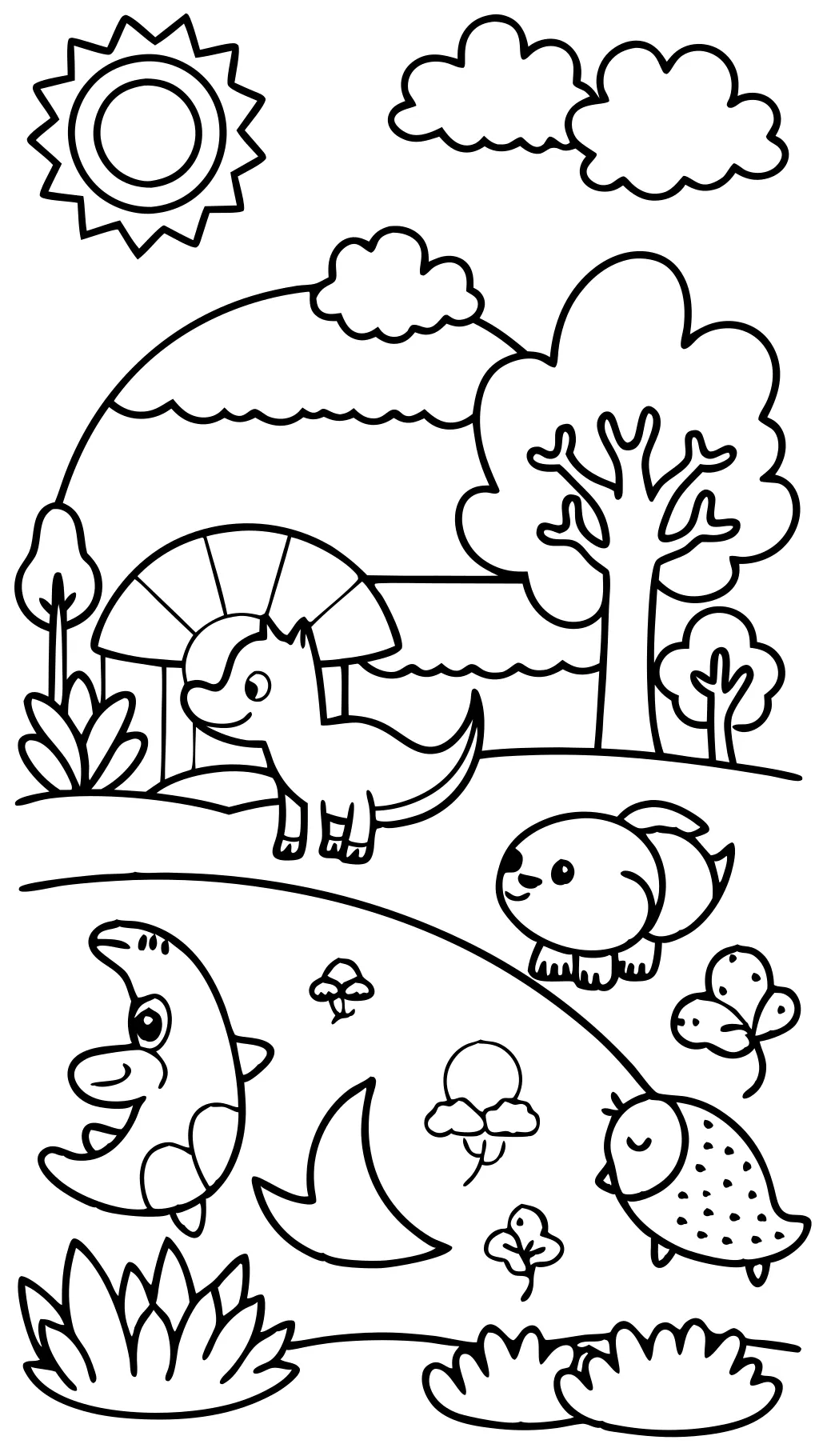 coloring pages simple